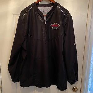 Minnesota Wild Majestic NHL CoolBase Windbreaker Pullover Jacket